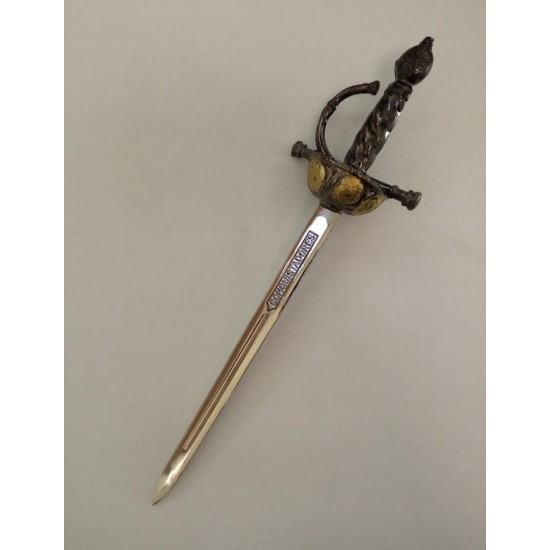 Mini levélnyitó kard Conquistadores, ezüst